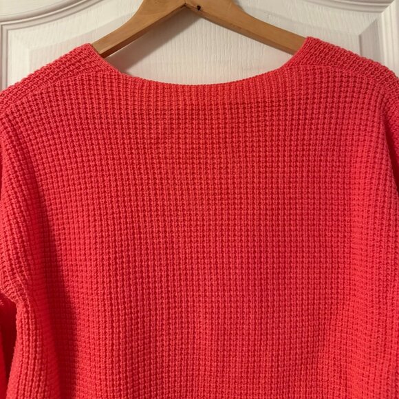 Aritzia Wilfred Free | WOLTER SWEATER WAFFLE KNIT V-NECK 100% Merino Wool | XS - Picture 9 of 10